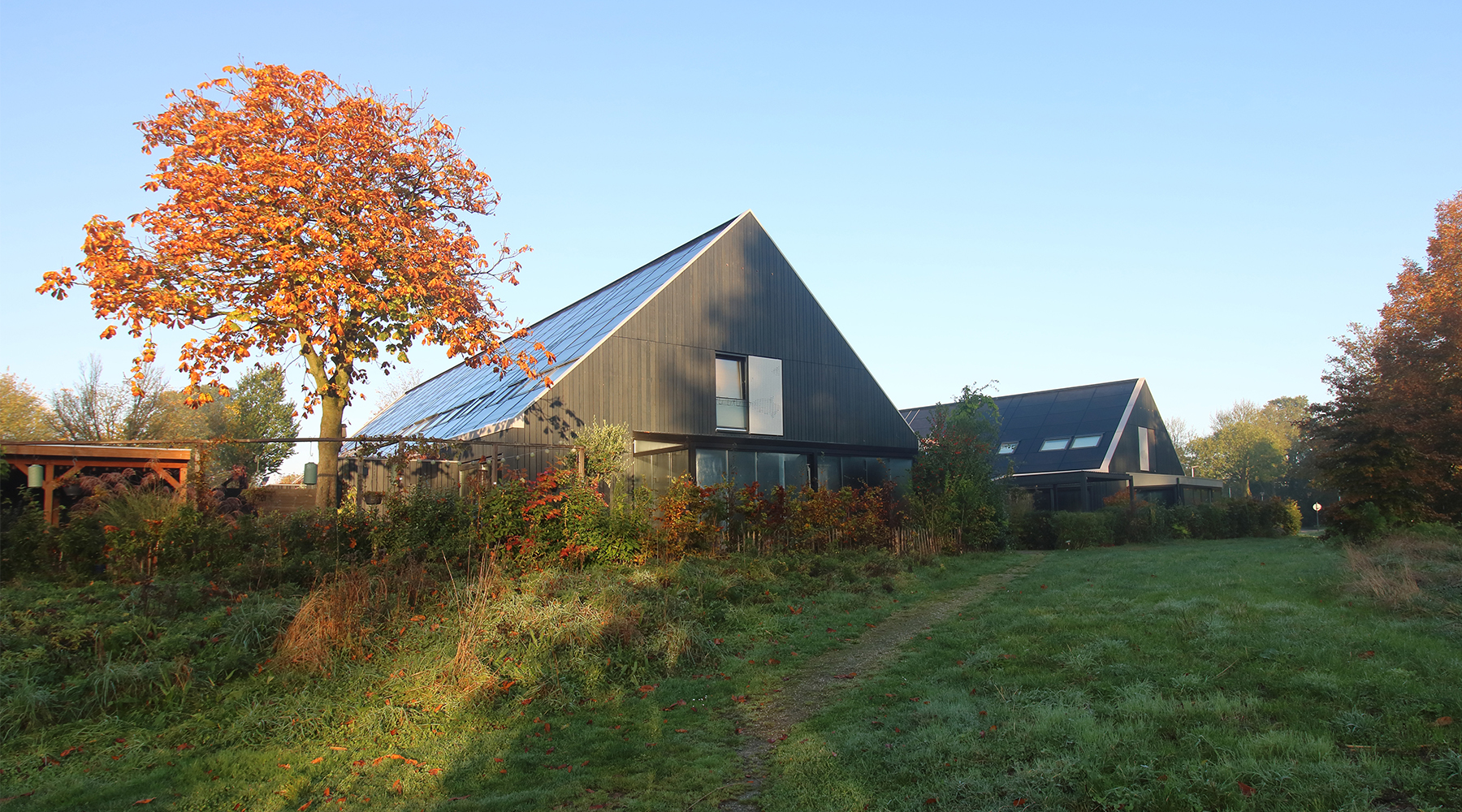 verbouwing oude boerderij, grote geer, houten, gezinshuis